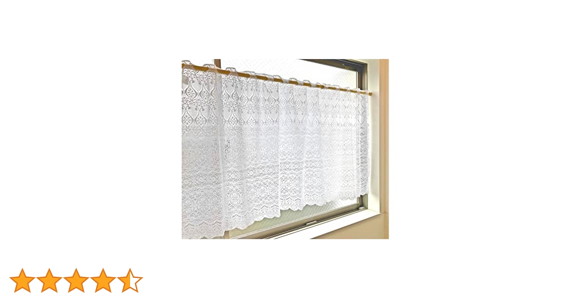 カフェカーテン✿❛ Mikky❜レース✩.*˚ハンドメイド*:..。♡*゜ cloth shop 布や カフェカーテン 北欧 おしゃれ 小窓 安い UV